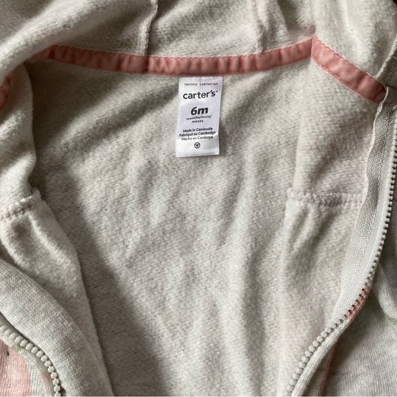 Carter’s Fox Hooded Onesie - 6 Month - Picture 6 of 8